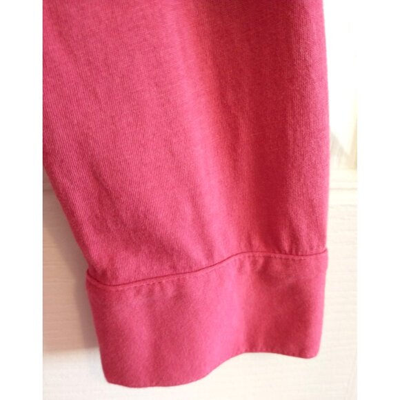 J. Jill Tunic Top Button Up Cotton Modal Knit Gathered Back Waist Hot Pink - XL - Picture 6 of 9